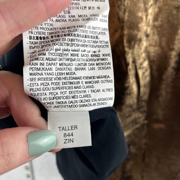 Zara Gold Mini Dress Size Small Metallic NYE Dress Party Holiday NWT Shine Sexy - Picture 3 of 9